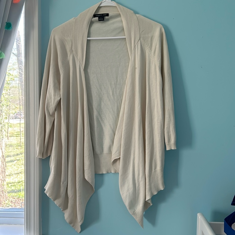 🪩cream coverup blouse